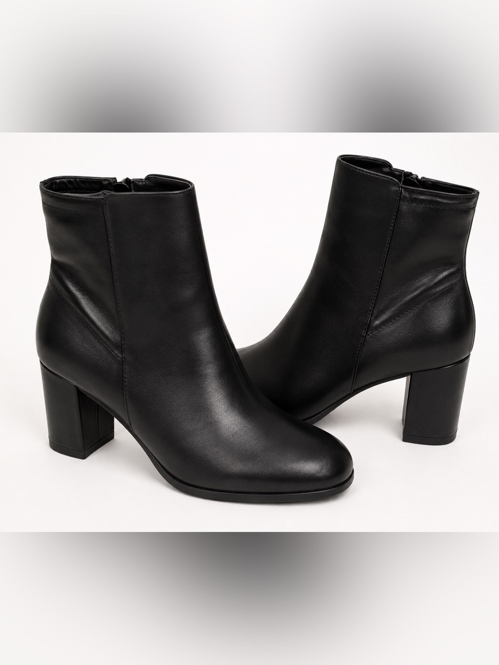 MIA Sleek Black Ankle Booties